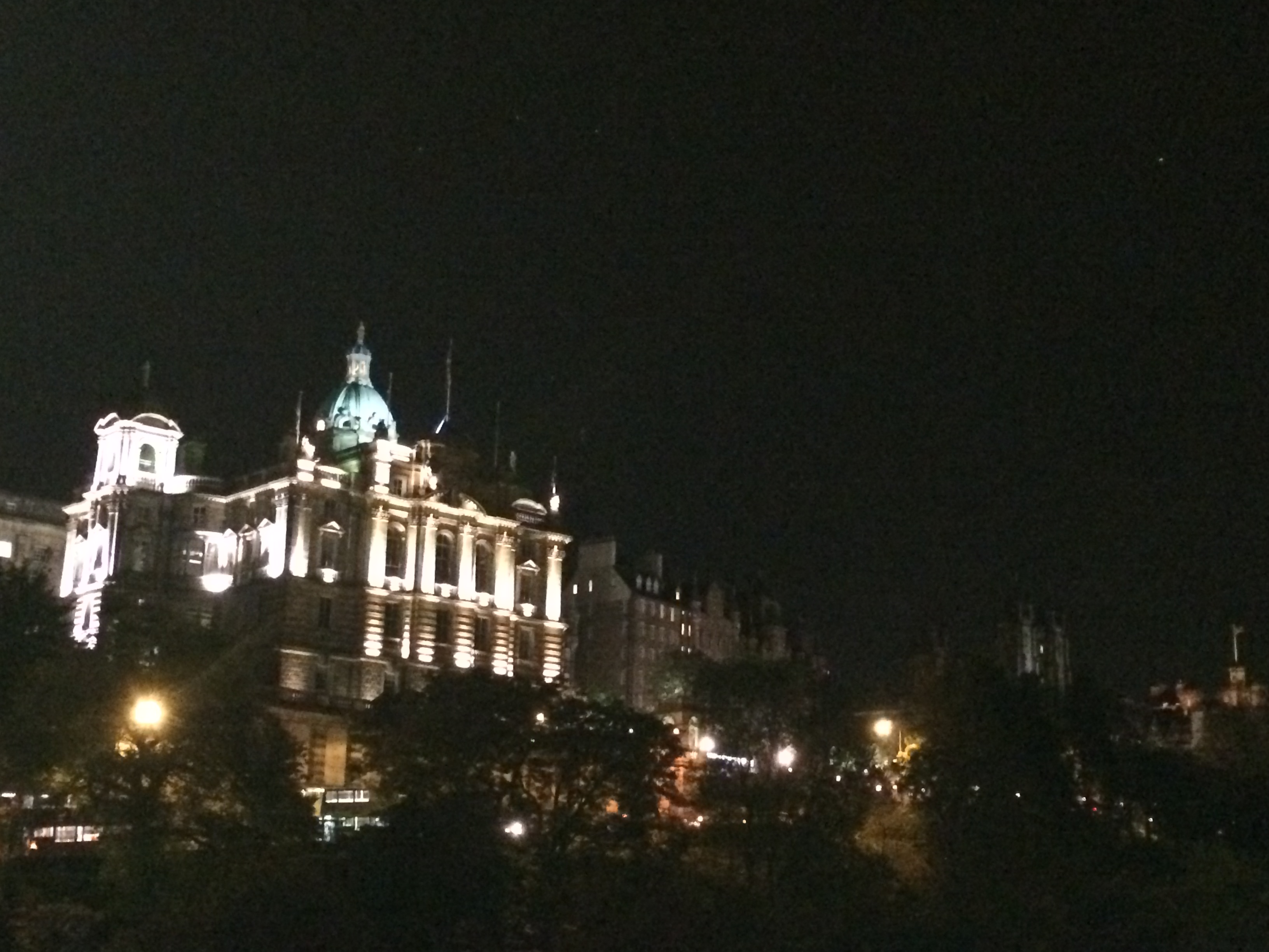 Edinburgh at night